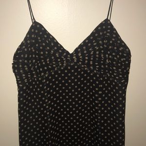 Bebe silk polka dot dress size 6 8